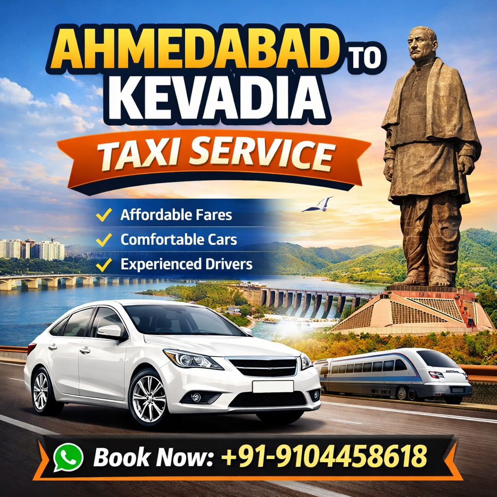 Ahmedabad to Kevadia Taxi Service