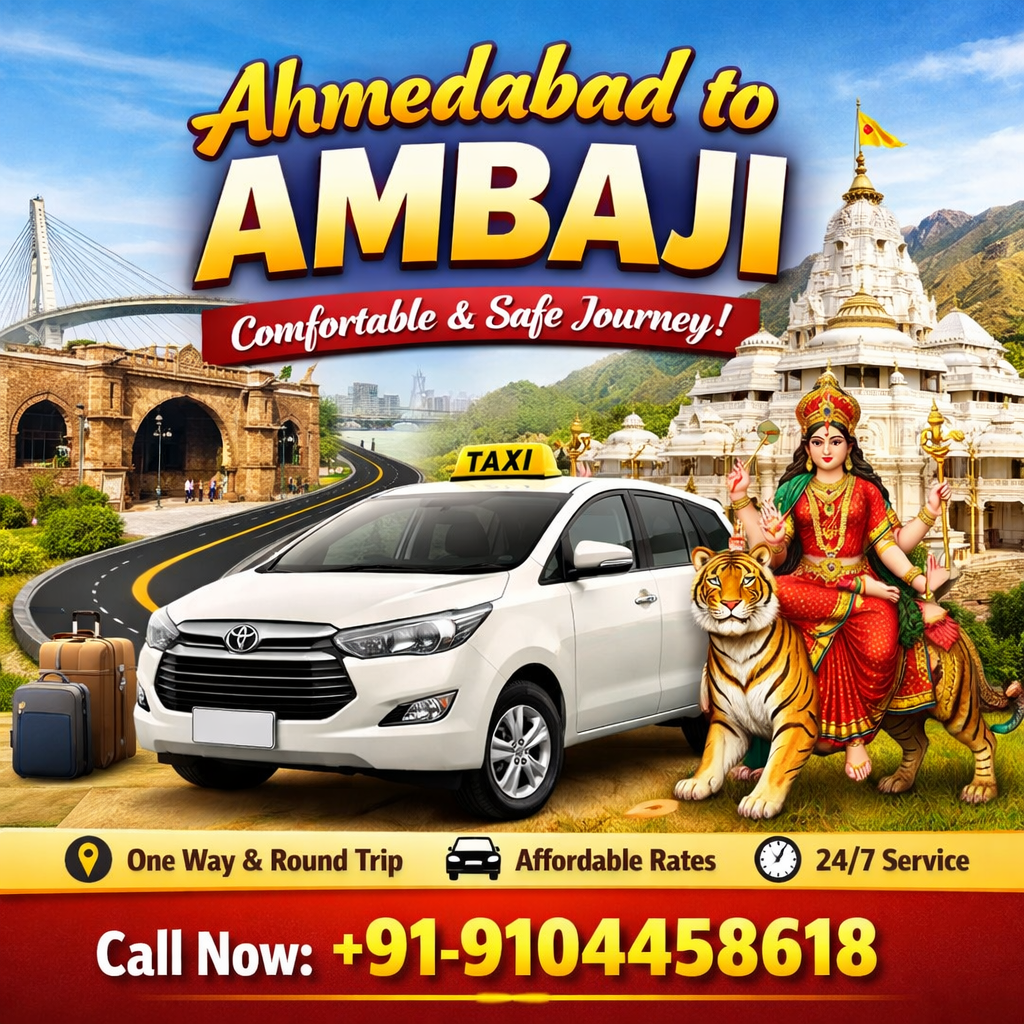 Ahmedabad to Ambaji Taxi Service